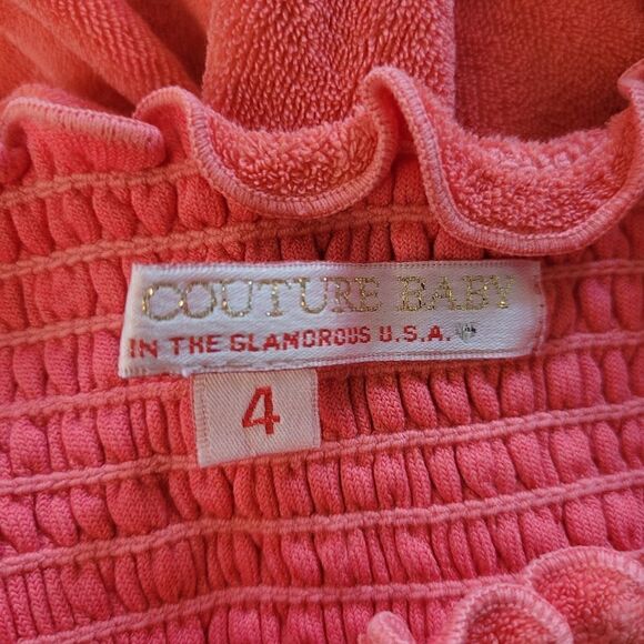 Vintage juicy tie strap terrycloth bandeau top sundress - Picture 4 of 6